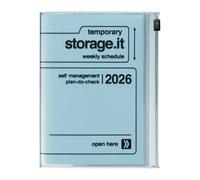 MARK'S 2025/26 Taschenkalender, A6 Storage.it // Blue