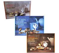Marks and Spencer Extremely Chocolatey Milk Dark and White Chocolate Biscuits 450g, M&S Belgian Chocolate Chunk Cookies 500g and M&S Viennese All Butter Biscuit Selection 450g Biscuits Gift Bundle