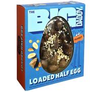 Marks and Spencer Milk Chocolate The Big Daddy Loaded Half Egg, with Peanut Butter, Caramel, Roasted Peanut Pieces, Dark Chocolate, 315g