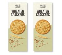 Marks and Spencer Wheaten Crackers 150g | Savoury Wheat Creackers - 2 Pack in a Premier Life Store Box