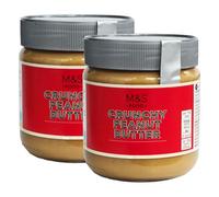Marks and Spencers M & S Peanut Butter Crunchy 340g | Pack of 2