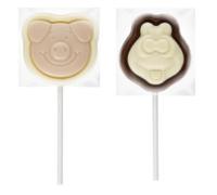Marks and Spencers Percy Pig White chocolate and berry flavour lolly, Colin the Caterpillar Milk and white chocolate lollies with candy coated chocolate speckles - (2 Pack)