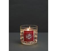 Marks & Sparkle™ Yuzu & Pomegranate Heart Light Up Candle Red Mix