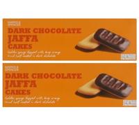 Marks & Spencer Dark Chocolate Jaffa Cakes Golden Sponge Topped 125g - 2 Pack in a Premier Life Store Box