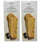 Marks & Spencer Olive Flatbread 150g M&S Food - 2 Pack in a Premier Life Store Box