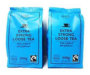 Marks & Spencers EXTRA Strong Loose Tea 250g (2 PACK)