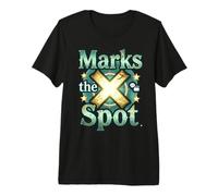 Marks The Spot Map Compass Navigation Adventure Design Premium T-Shirt