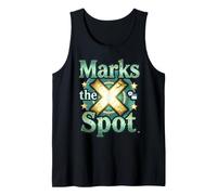 Marks The Spot Map Compass Navigation Adventure Design Tank Top