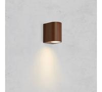 Markslöjd Alor LED outdoor wall light, brown, 1-bulb, IP65, dimmable
