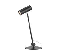 Markslöjd Arlo LED table lamp, black, iron, height 52.8 cm, dimmable.
