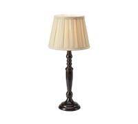 Markslöjd Chocolat table lamp, height 46 cm, beige/brown, metal/fabric