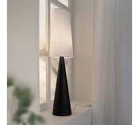 Markslöjd Conus table lamp with off-white lampshade, black