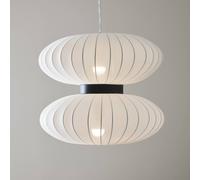 Markslöjd Daburu pendant light with a fabric lampshade