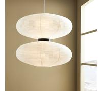 Markslöjd Dual pendant light with white paper shade