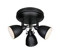 Markslöjd Fjällbacka ceiling light 3-bulb, black