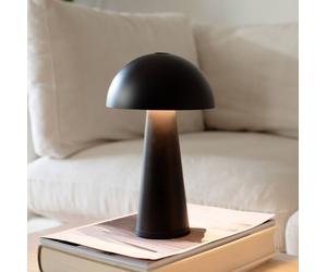 Markslöjd Fungi rechargeable table lamp for outdoor use, black