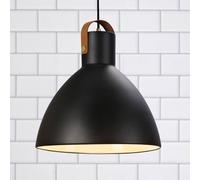 Markslöjd Hanging lamp Eagle with metal shade Ø 35 cm black