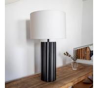 Markslöjd Hashira table lamp with fabric shade, black