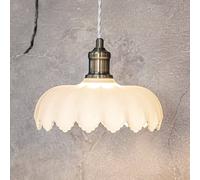 Markslöjd Kurage pendant light, antique brass, frosted glass, Ø 25.5 cm