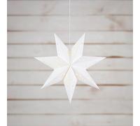 Markslöjd LED hanging star Blank battery, Timer Ø 45cm white