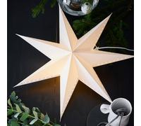 Markslöjd Lively decorative star, hanging, white, Ø 60 cm