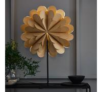 Markslöjd Maravilla standing star, gold/black Height 68 cm