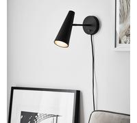 Markslöjd Peak wall spotlight, 1-bulb, black