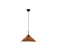 Markslöjd Plisado pendant light, pleated lampshade, grey