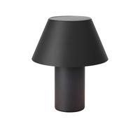 Markslöjd Vivo LED solar table lamp, black, IP44, height 30 cm, dimmable.