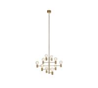Markslojd 49180 Paris 10 Light Ceiling Pendant In Dark Brass Finish