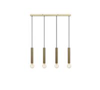 Markslojd Sencillo 4 Light Bar Ceiling Pendant - Brass
