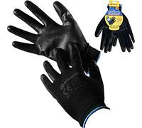 Marksman 10"-13G Black Nylon, Black PU Smooth Finish gloves