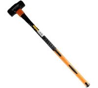 Marksman 10 Lb Sledge Hammer Long Handle Grip With Fibreglass Rubber Shaft Heavy Duty Diy Multi Purpose