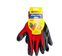 Marksman 12 Pairs Medium Latex Coated Garden Work Gardening Scaffolding Builders Gloves