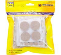 Marksman 188Pc Furniture Floor Protect Assorted Adhesive Sticky Pads Multi Purpose