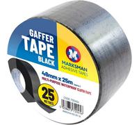 Marksman 2 X Black Gaffer Tape 48mm X 25M Strong Waterproof Multipurpose