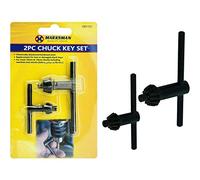 Marksman 2 x Chuck Key Set Drill Machine Accessories Lathes Pillars Professional Power Hand Tools Home Garage DIY Construction Office UK Free P&P