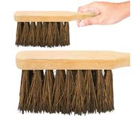Marksman 2 X Wooden Stiff Bass Hand Brush Varnish Broom Bristle Floor Cleaning Sweep 11 Inch