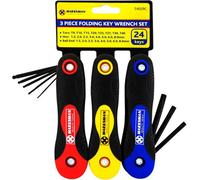 Marksman 24 X 3Pc Folding Key Wrench Set Home Garage Pocket Size Hand Tools Construction Workshop