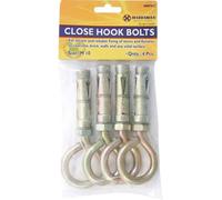 Marksman 4Pc Close Hook Bolts Surface Fixings Hand Tool Indoor Outdoor Multi Purpose