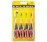 Marksman 4Pc Mini Torx Precision Screwdriver Set T5 T7 T8 U Mini Steel Bits Diy Tools