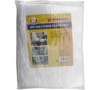 Marksman 4Pc Polythene Dust Sheets 12 X 9Ft Decorating Painting Carpet Furniture Cover