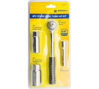Marksman 4Pc Spark Plug Tune Up Kit Socket Drive Flex Ratchet Extension Bar Diy