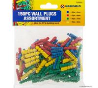 Marksman 600Pc Wall Plug Plugs Assorted Mixed Colour Diy Work Pack 5/6/7/8mm Rawl Plugs