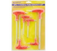 Marksman 6Pc Double Ended T-Handle Trx Wrench Set Torx Key Screwdriver Kit Garage T10-T40