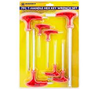 Marksman 7Pc Double Ended T-Handle Hex Key Wrench Set Screwdriver 2mm-8mm Garage Tool