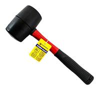 Marksman 8oz 16oz 32oz Rubber Mallet Hammer FIBREGLASS Or Silver Shaft Grip Handle DIY Hand Tools Camping Paving Racking Laying Tiles Construction UK Free P&P (32Oz Rubber Mallet FIBREGLASS (907g))