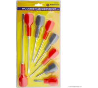 Marksman 8Pc Heavy Duty Cabinet Screwdriver Set Hand Tools Soft Grip Handle Sizes