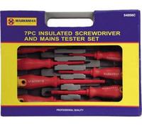 Marksman 8Pc Insulated Vde Screwdriver Set Including Mains Tester New