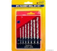 Marksman 8Pc Masonry Drill Bit Set Power Tool Accessory Kit Drilling Adapters Assorted